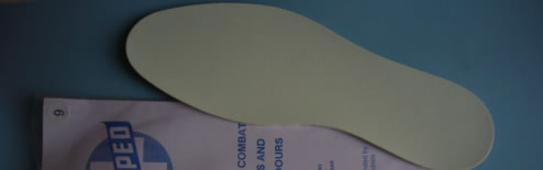 Sikoped insoles for moist skin